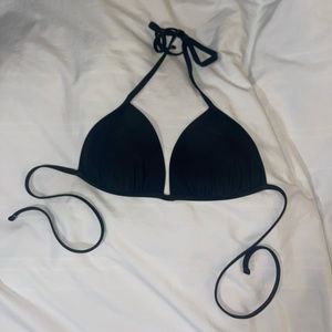 Aerie black triangle bikini top